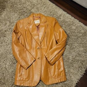 Women's Tan Leather Jacket